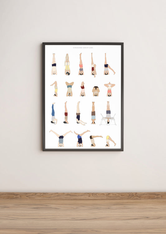 Svejar Poster - Sirasana Variations Mockup