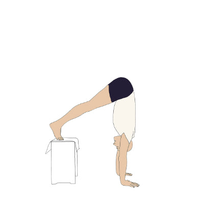 Ardha Adho Mukha Vrksasana support