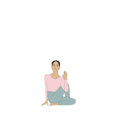 Ardha Matsyendrasana I without grip