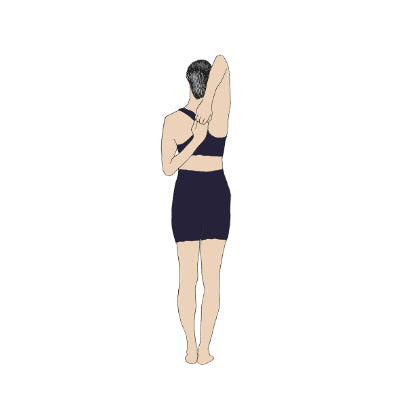 Gomukhasana in Tadasana