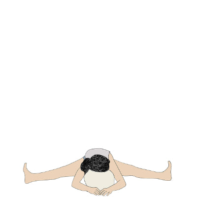 Adho Mukha Upavistha Konasana bolster