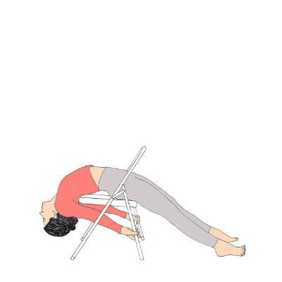 Viparita Dandasana with chair
