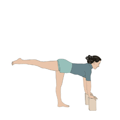 Virabhadrasana III preparation