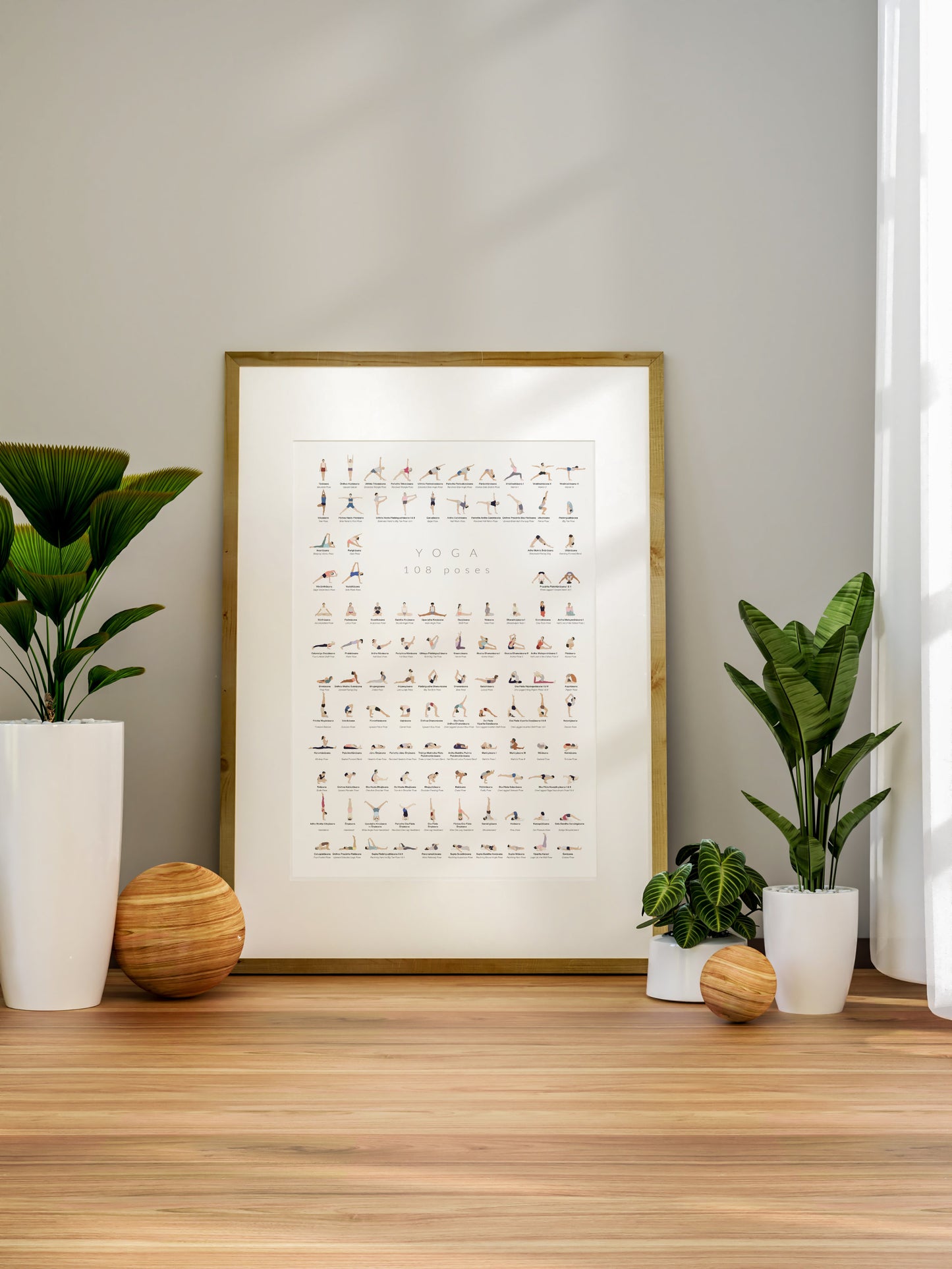 Yoga Asana Poster – 108 Poses