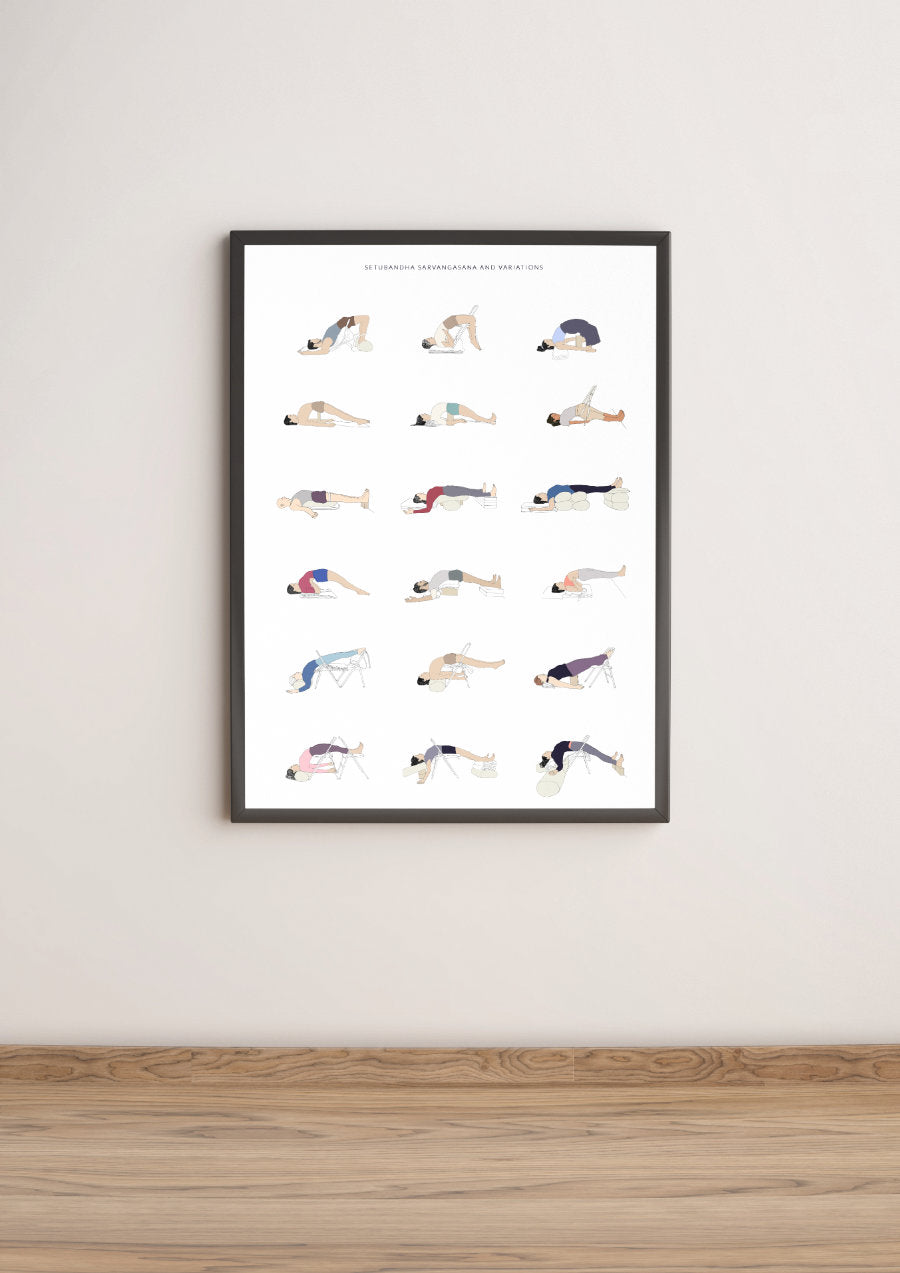 Svejar Yoga Poster - Setubandha Variations Mockup