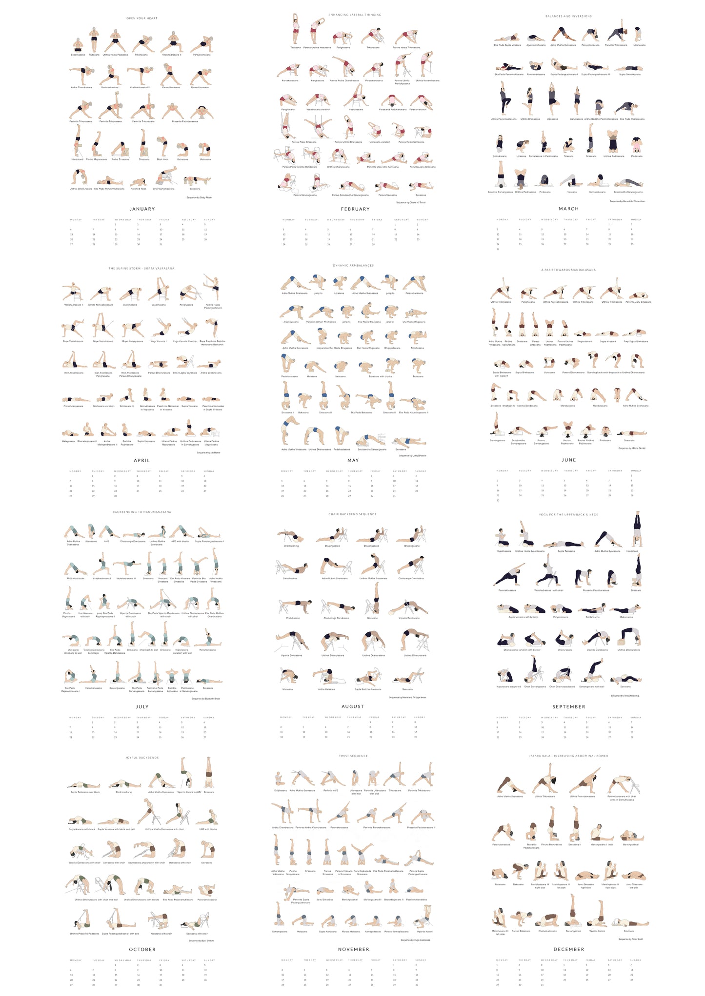 Svejar Yoga Calendar 2025 - Edition Two - Overview