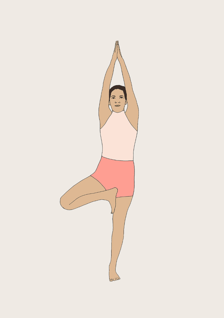Svejar Yoga Illustrations - Asanas Tadasana close