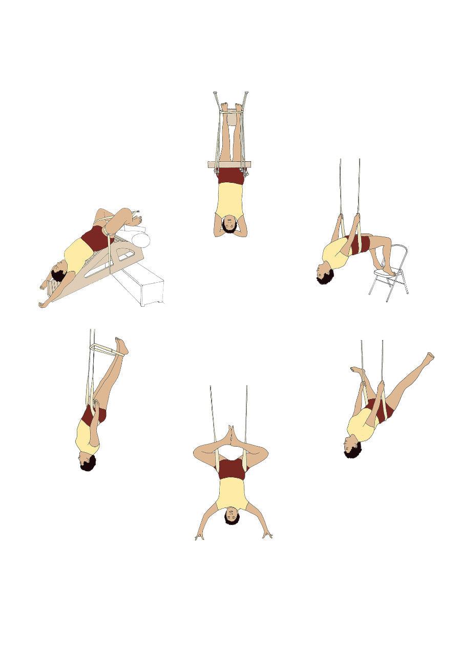Svejar Yoga Art - Card - Circle SayanasanaSirsasana Kurunta circle