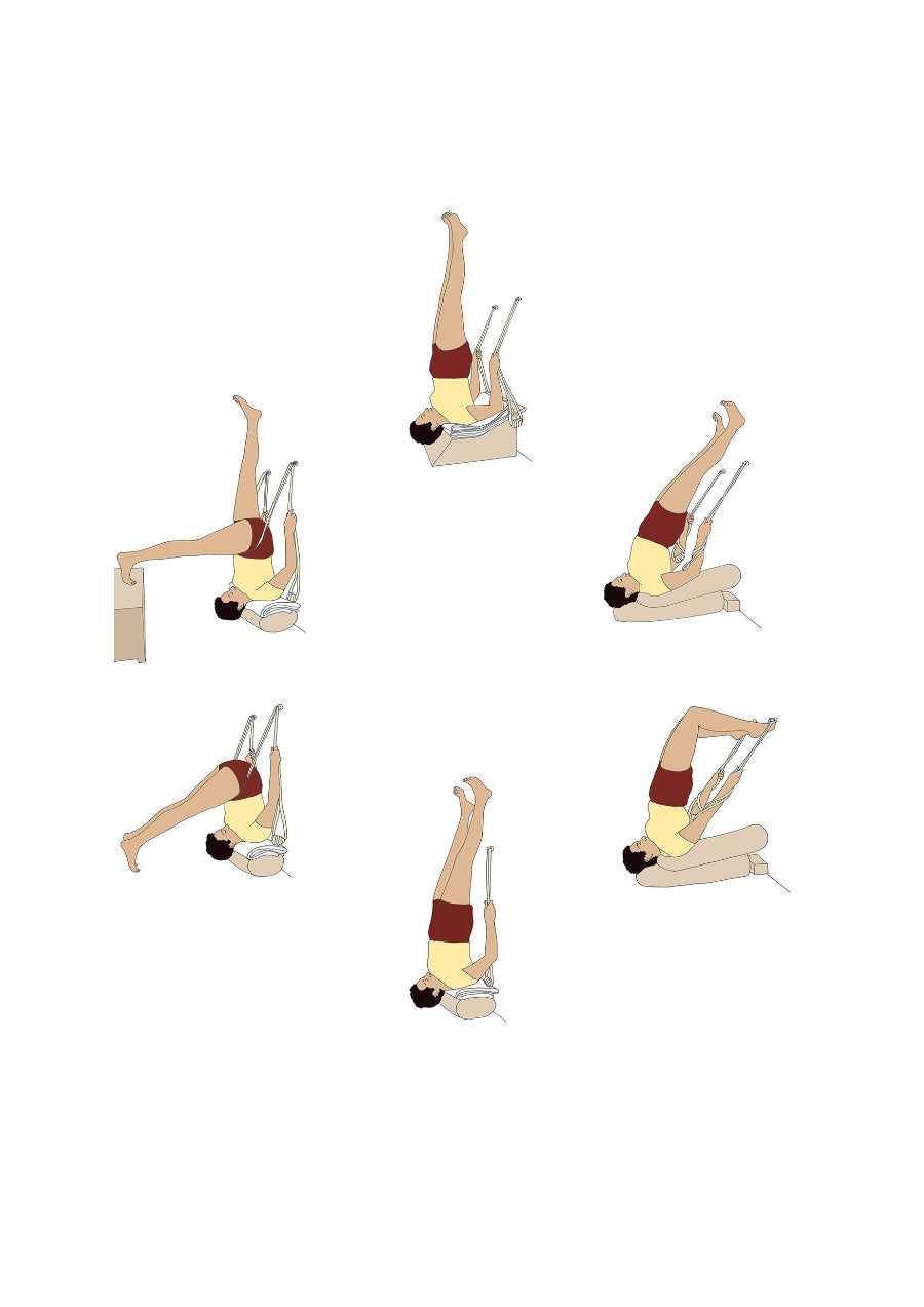 Svejar Yoga Art - Card - Circle SayanasanaKurunta Sarvangasana Circle