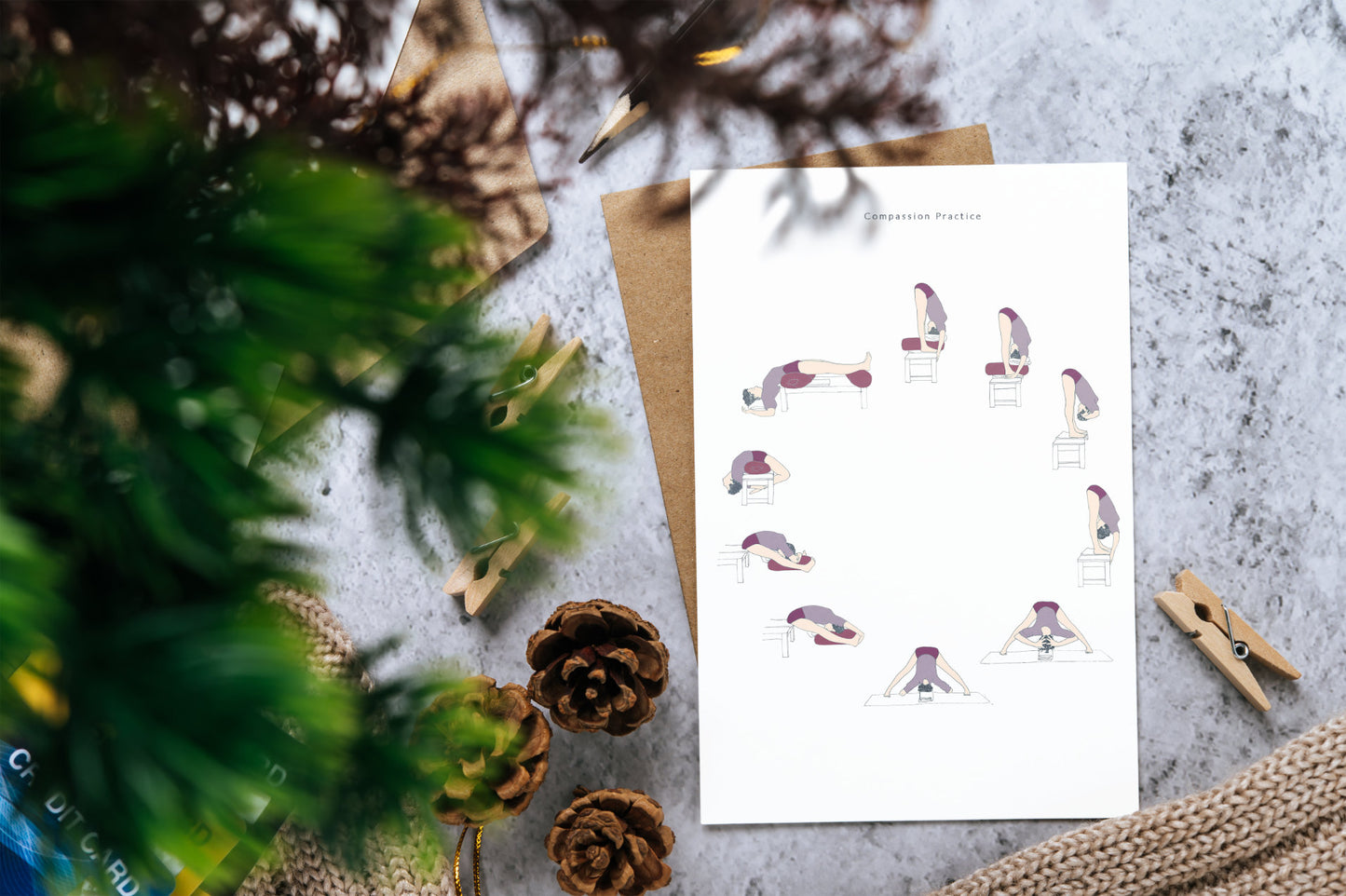Svejar Yoga Art - Cards - Yoga Circles Mockup 2