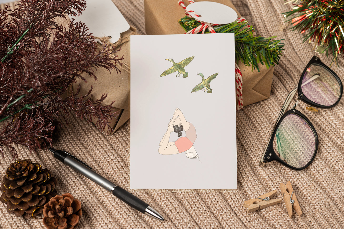 Svejar Yoga Art - Cards - Asanas Bundle 1 Mockup