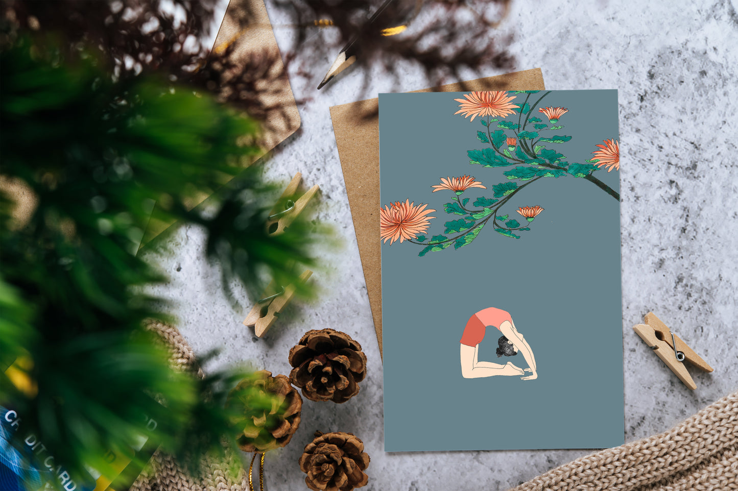 Svejar Yoga Art - Cards - Asanas Bundle 1 Mockup 3