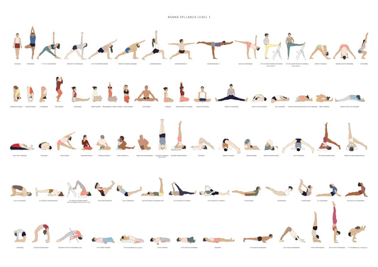 Sevjar Yoga Poster - Asana Syllabus Level 1