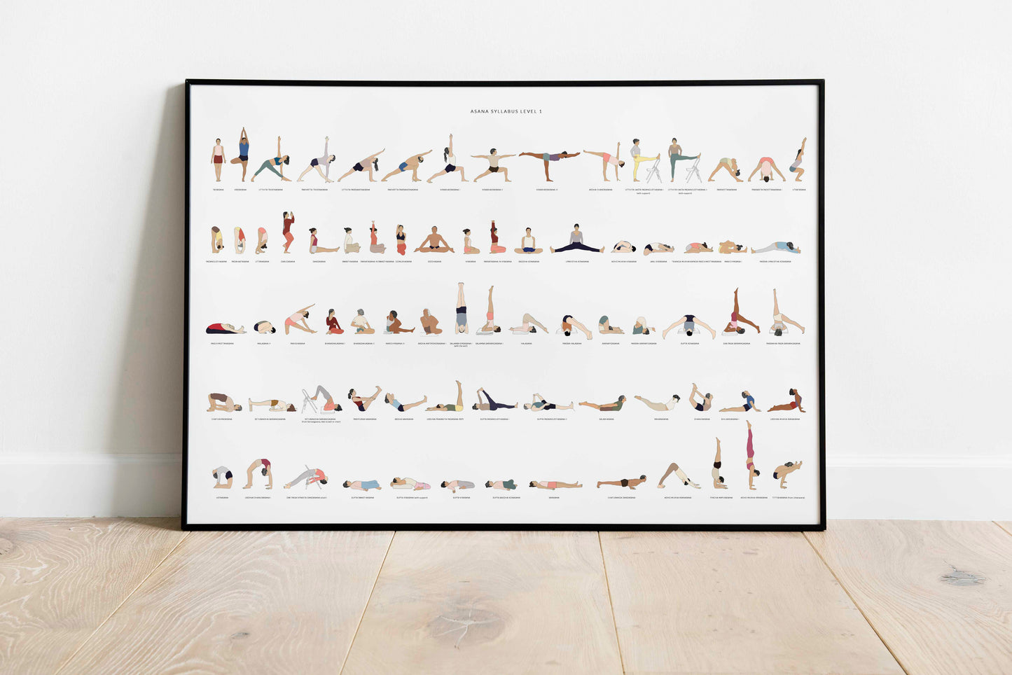 Sevjar Yoga Poster - Asana Syllabus Level 1 Mockup