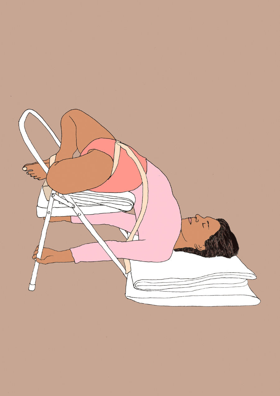 Svejar Yoga Art - Cards - Baddka Konasana Chair