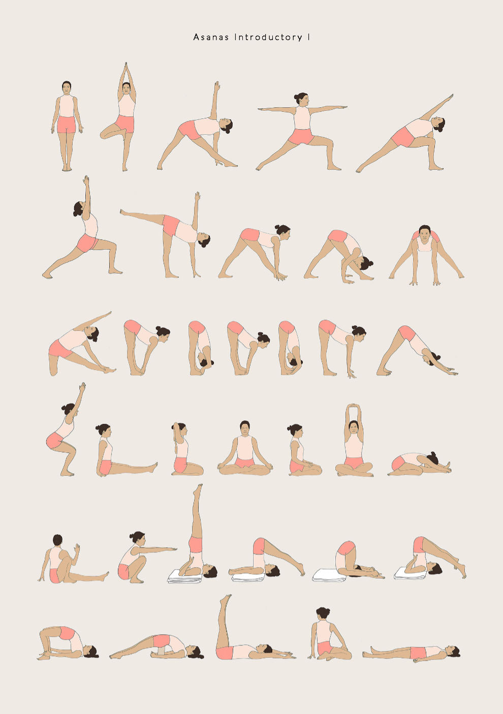 Bikram Yoga Poses Chart Printable