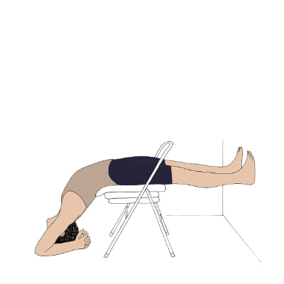 Dwi Pada Viparita Dandasana with chair