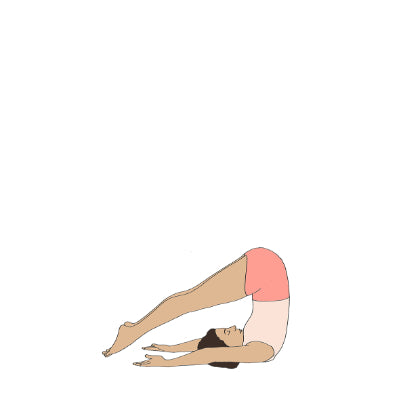 Halasana arms over head