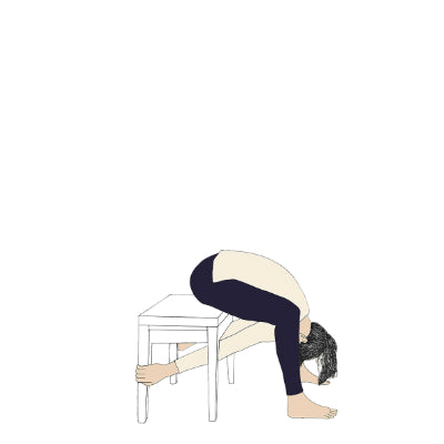 Malasana with chair