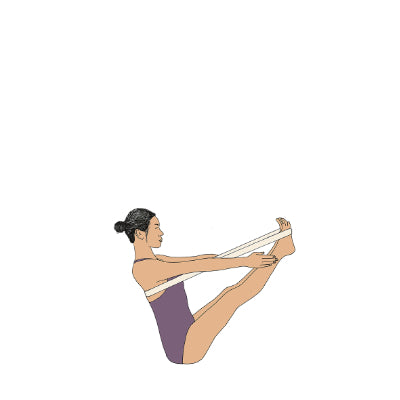 Paripurna Navasana with belt