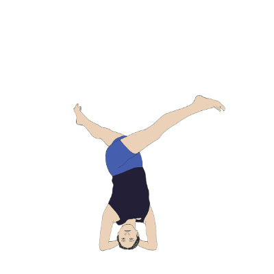 Parivrtta Eka Pada Sirsasana – Svejar Yoga Illustrations