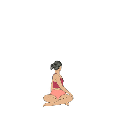 Parsva Svastikasana – Svejar Yoga Illustrations