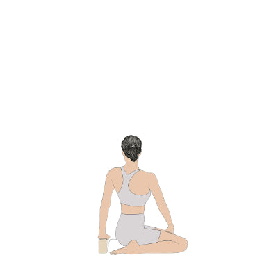 Parsva Virasana with support