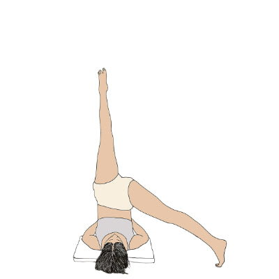 Parsvaika Pada Sarvangasana