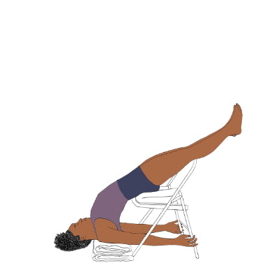 Sarvangasana with chair I