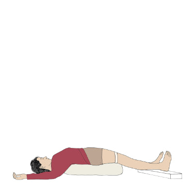 Setubandha Sarvangasana with bolster