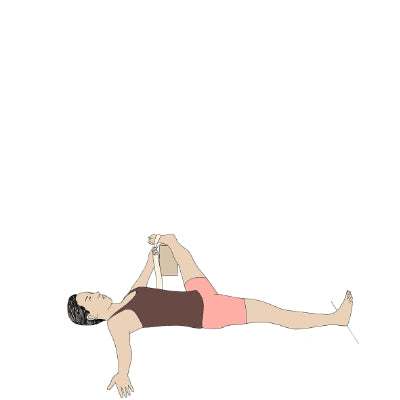 Supta Padangusthasana II with belt