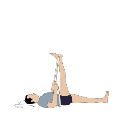 Supta Padangusthasana I with belt