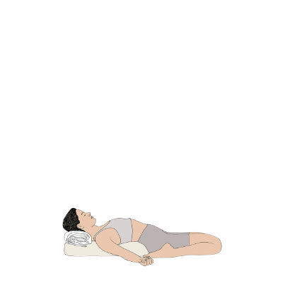 Supta Virasana supported