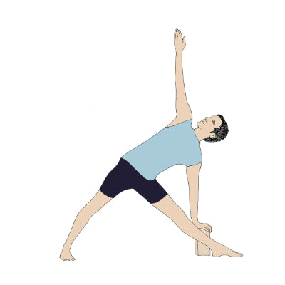 Trikonasana with block