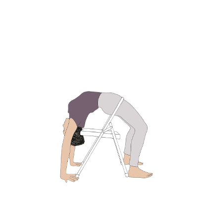 Urdhva Dhanurasana with chair