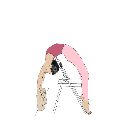 Urdhva Dhanurasana over chair