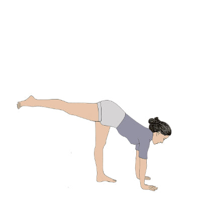 Virabhadrasana III preparation