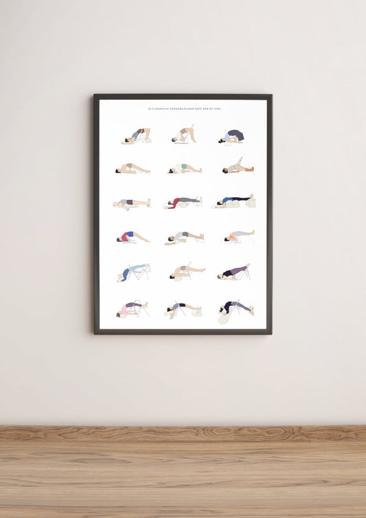 Svejar Yoga Poster - Setubandha Variations Mockup