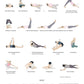 Yoga sequence chart for for removing resistance with corresponding calendar layout for May.