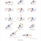 Yoga sequence chart for diabetes with corresponding calendar layout for February.
