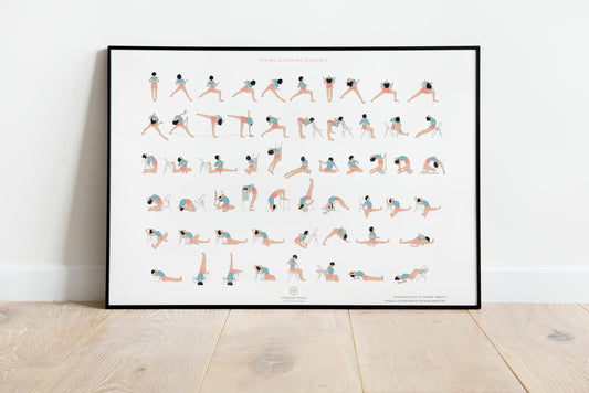 Sevja Yoga Poster - Spring Blooming Sequence Mockup