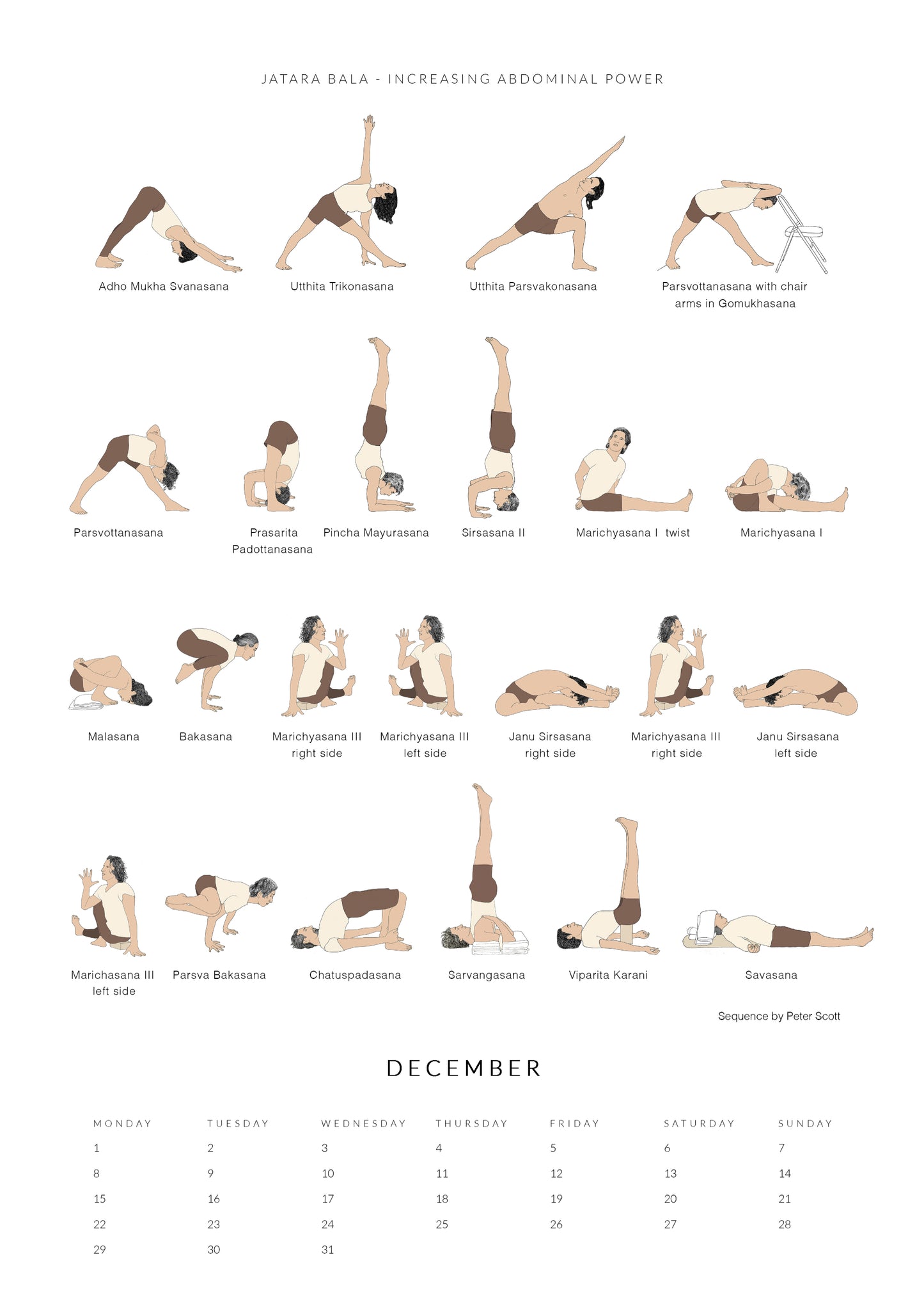 Svejar Yoga Calendar 2025 - Edition Two - December