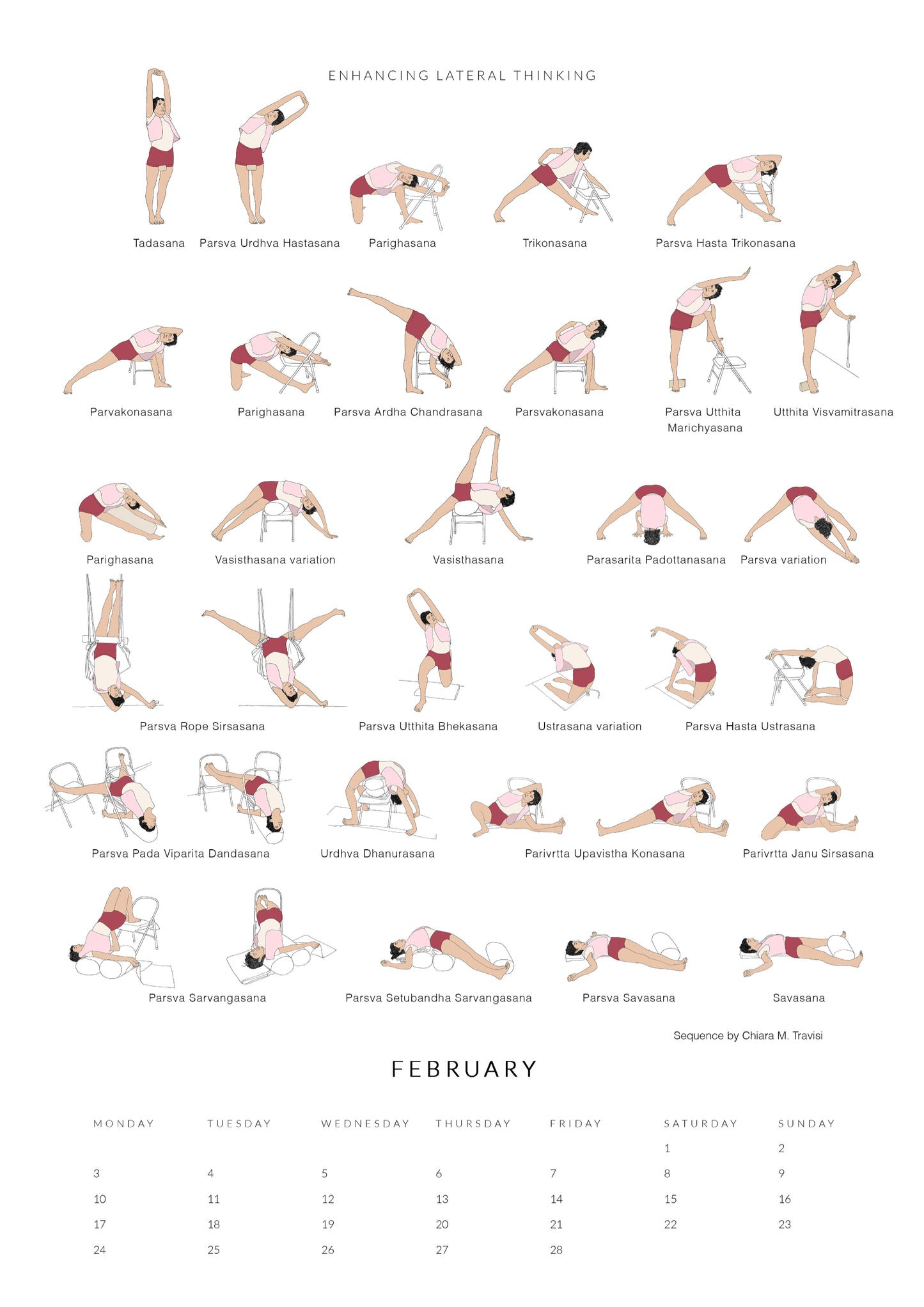 Svejar Yoga Calendar 2025 - Edition Two - February