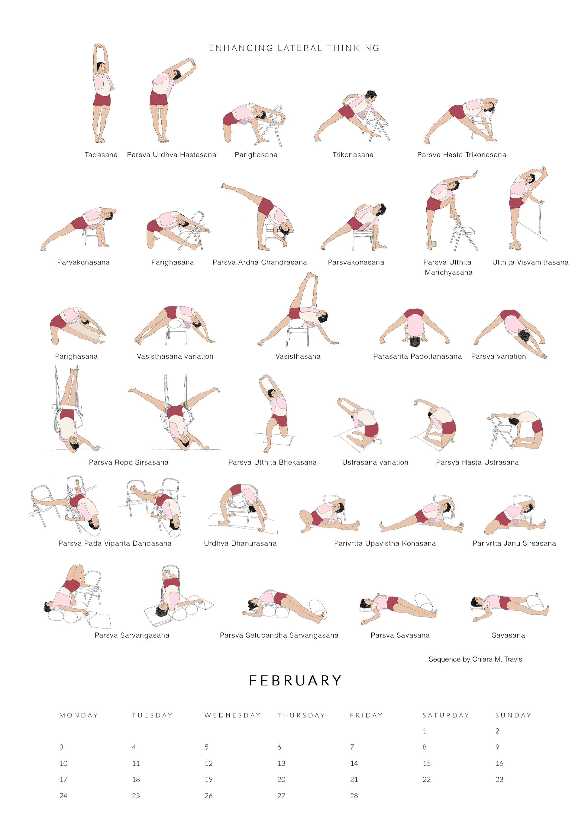 Svejar Yoga Calendar 2025 - Edition Two - February