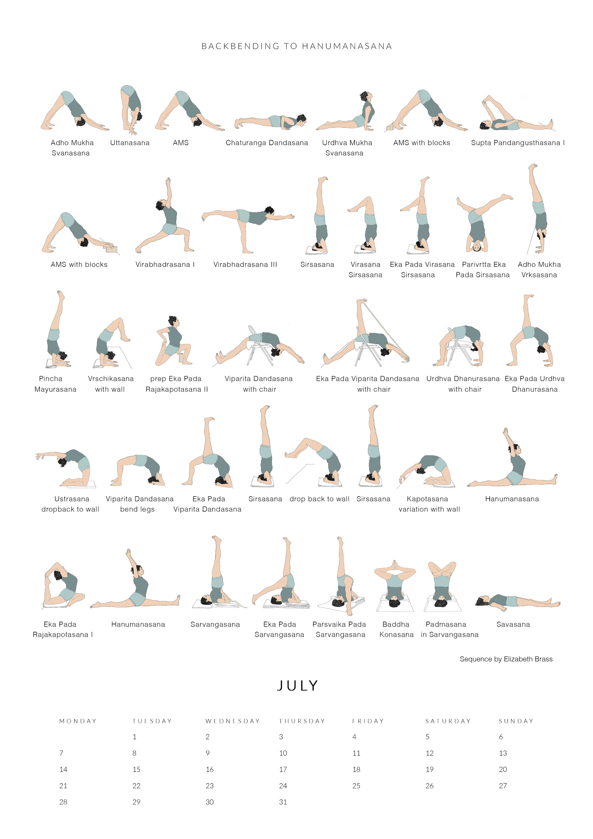 Svejar Yoga Calendar 2025 - Edition Two - July