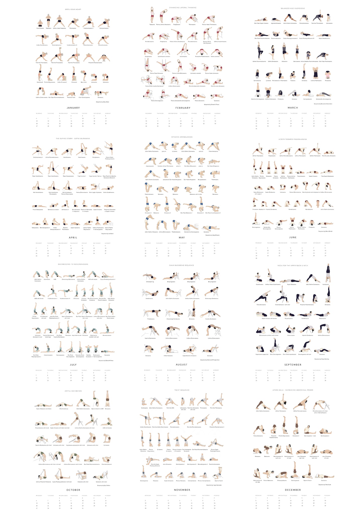 Svejar Yoga Calendar 2025 - Edition Two - Overview