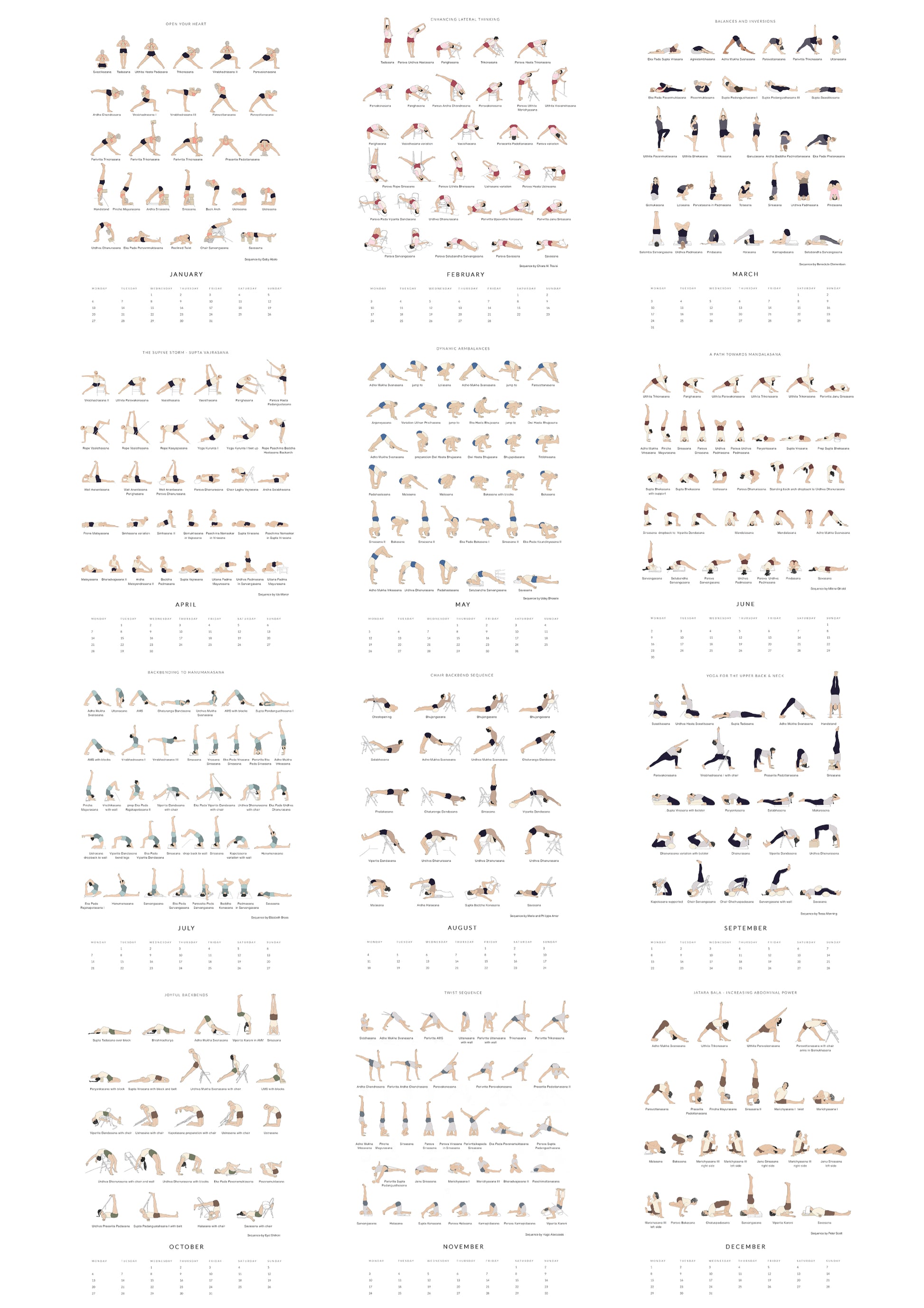 Svejar Yoga Calendar 2025 - Edition Two - Overview