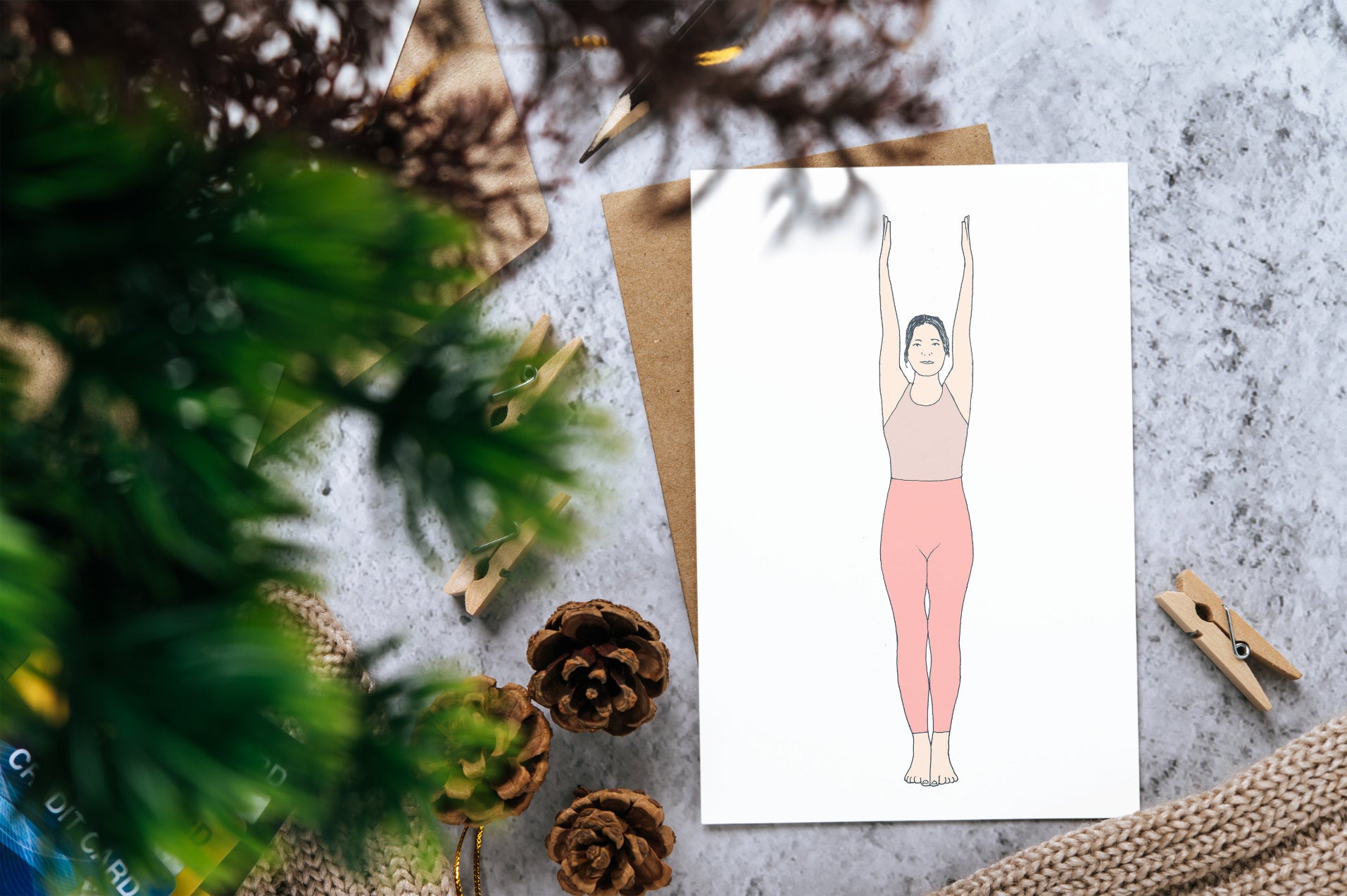 Svejar Yoga Art - Cards - Asanas Bundle 2 - Mockup 2