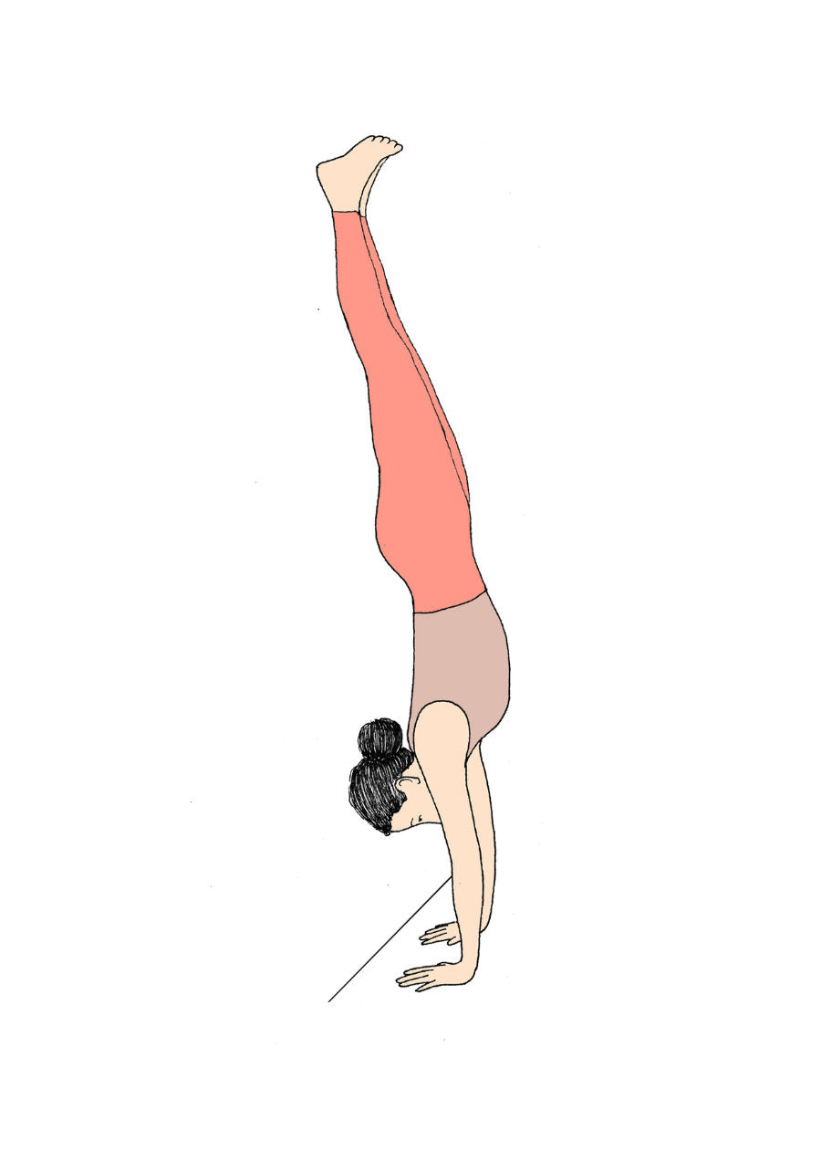 Svejar Yoga Art - Cards - Handstand