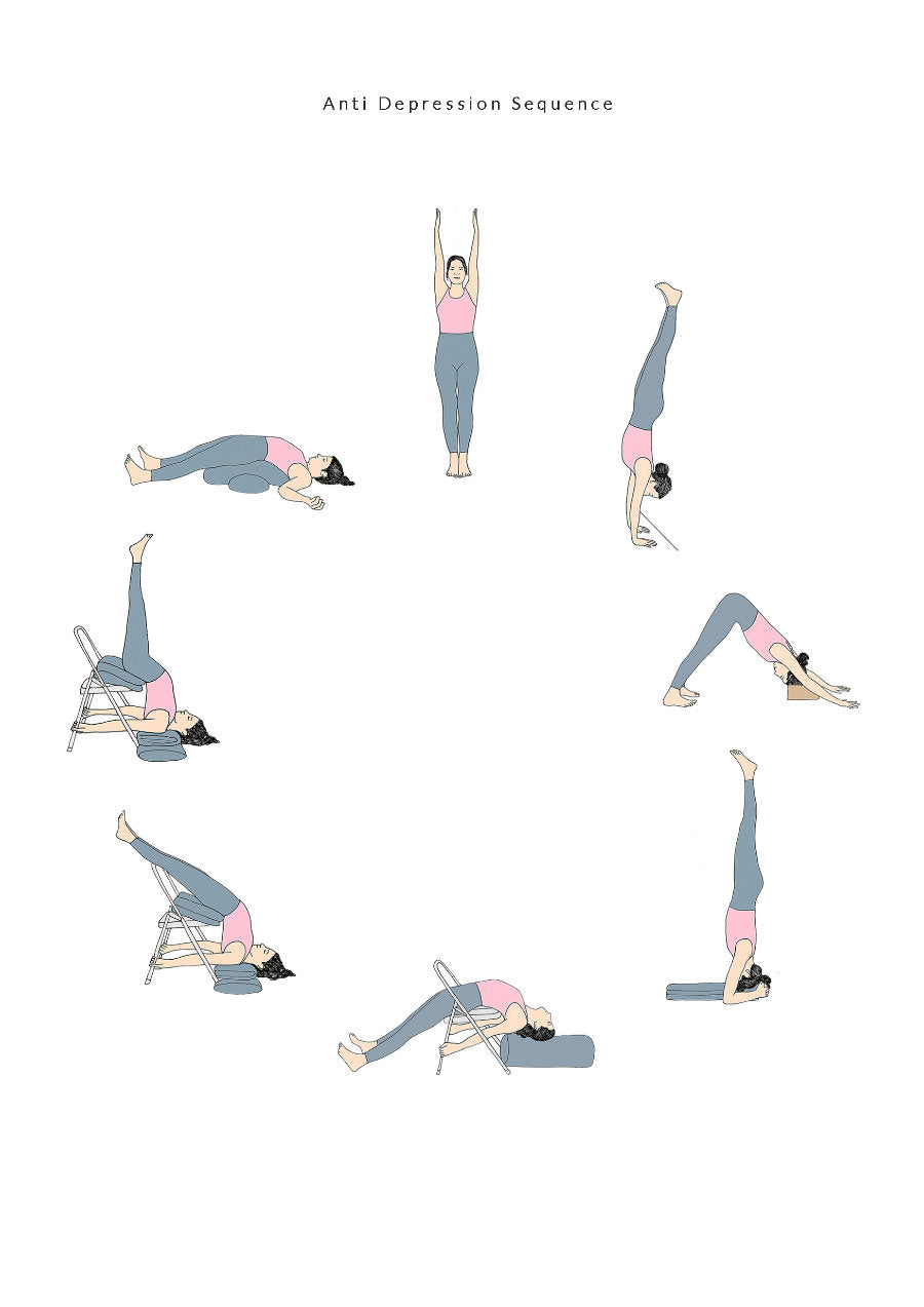 Svejar Yoga Art - Card - Circle SayanasanaCircle Anti Depression